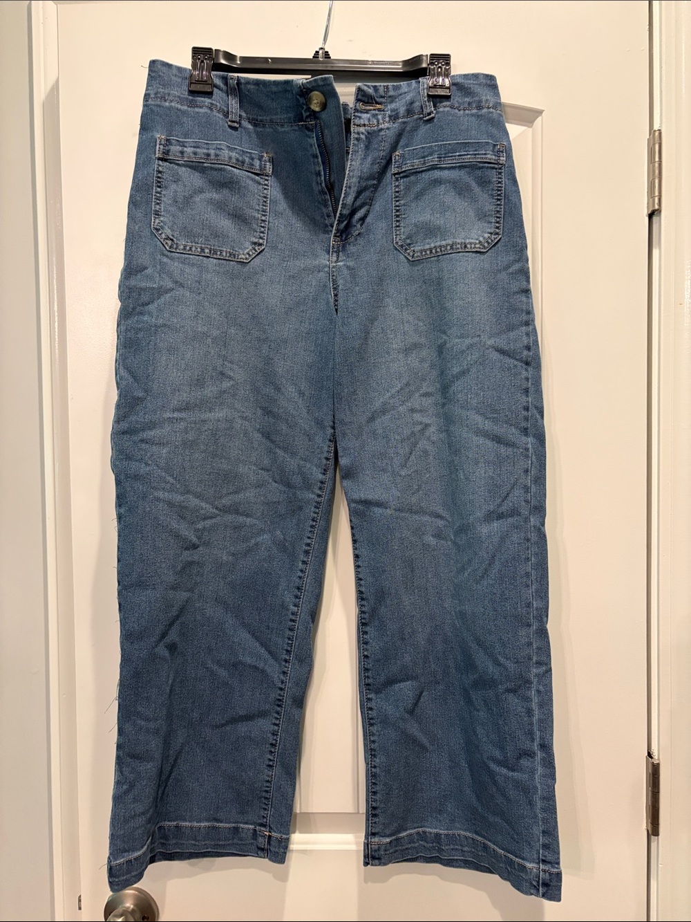 Classic High-Waist wide Leg Women's Jeans - Blue